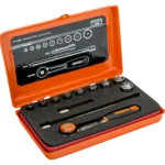 Zestaw narzędzi 1/4” 12 el. w metalowej kasecie 6712RN Bahco