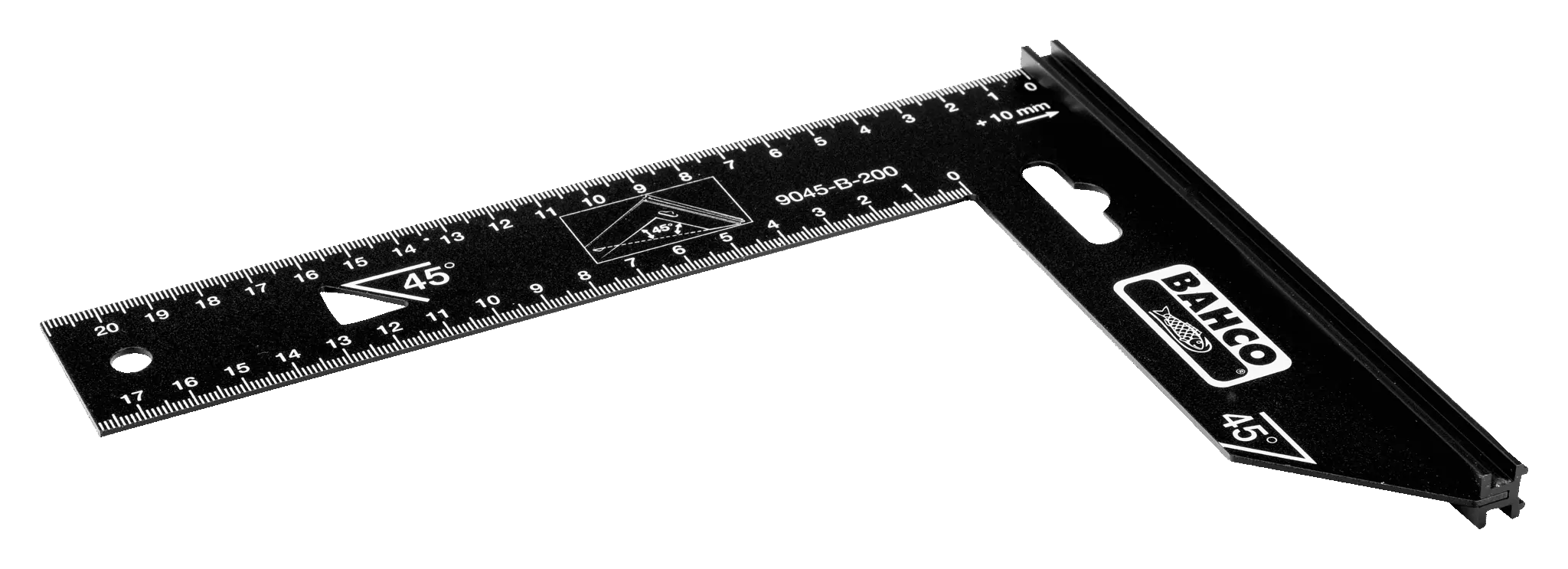 Kątownik 300 mm - kąt prosty i 45° 9045-B-300 BAHCO