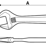 Klucz nastawny dwufunkcyjny 158 mm rozstaw 21 mm ERGO™ 9070 P BAHCO