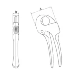 Obcinak do rur plastikowych 32 mm 311-32 BAHCO