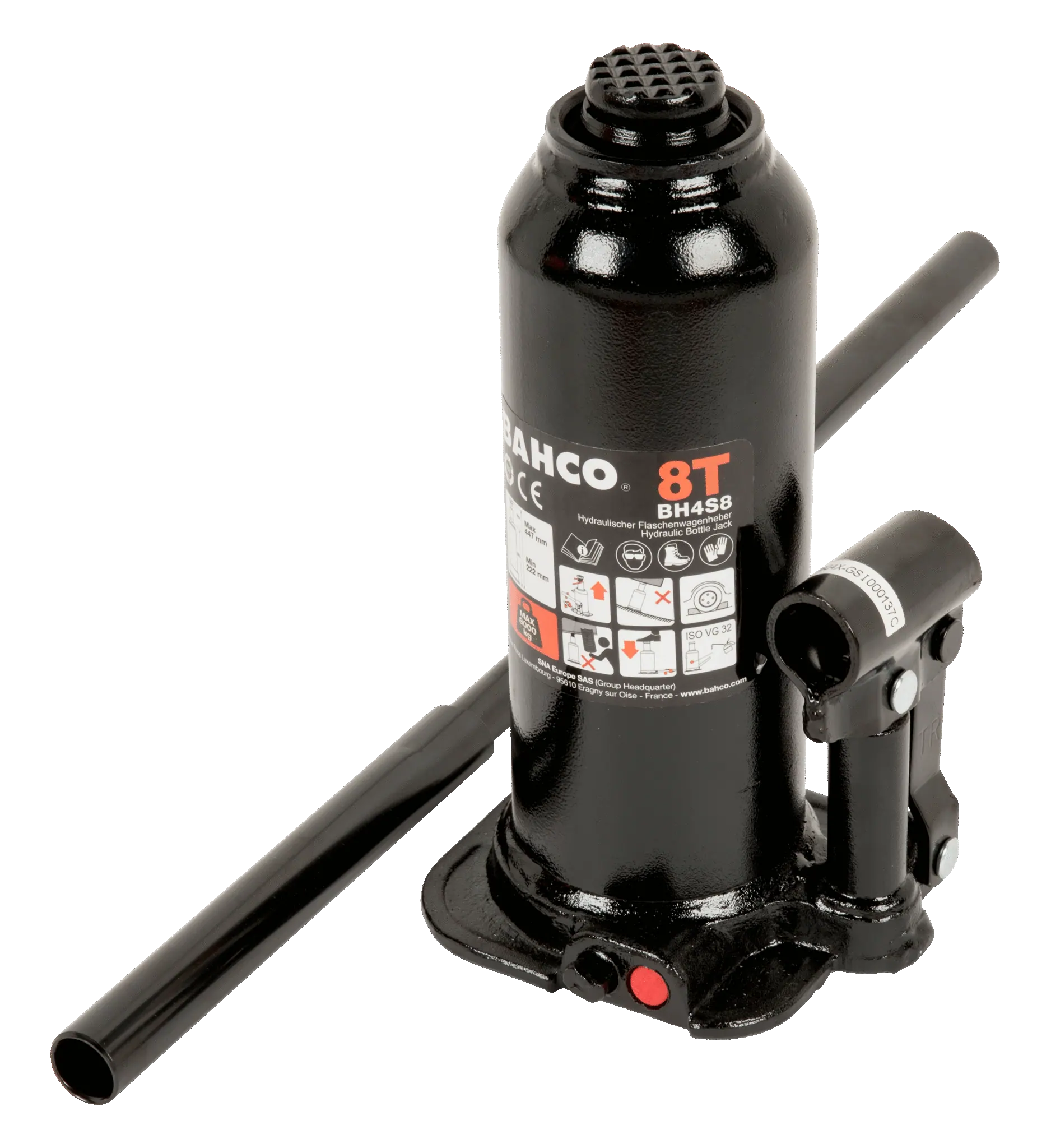 Podnośnik butelkowy 8 ton BH4S8 BAHCO