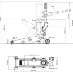Podnośnik nożycowy 5 ton BH1S45 BACHO