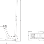 Podnośnik wózkowy aluminiowy 2.5 tony typu „żaba” BH1A2500A BAHCO