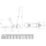 Podnośnik wózkowy 2 tony typu „żaba” BH12000 BAHCO