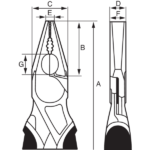 Szczypce kombinerki izolowane 160 mm ERGO™ 2628 S-160 BAHCO