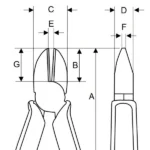 Szczypce ucinaki boczne izolowane VDE 180 mm 2171V-180 Bahco