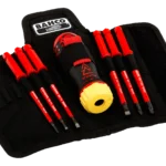 Wkrętak izolowany VDE z grzechotką i 6 wymiennymi grotami 808062 BAHCO