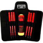 Wkrętak izolowany VDE z grzechotką i 6 wymiennymi grotami 808062 BAHCO