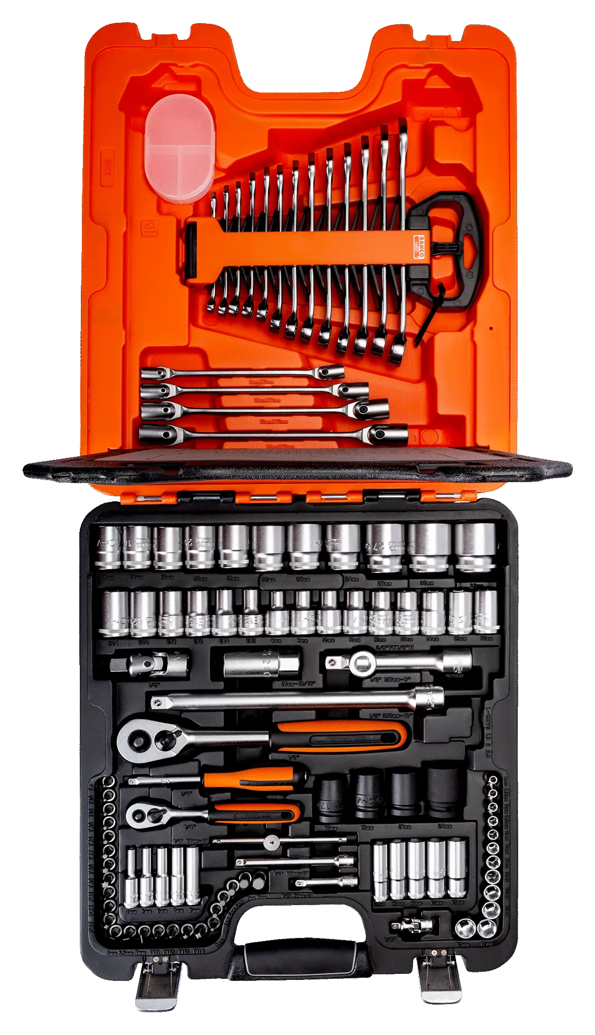 Zestaw narzędzi 1/2'' i 1/4'' - 108 elementów S108 BAHCO