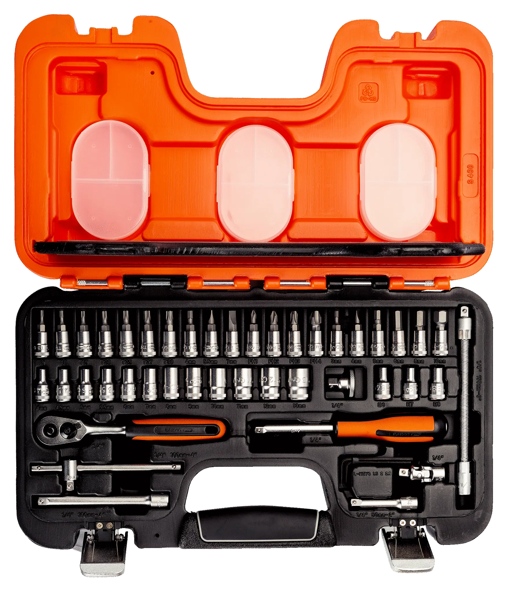 Zestaw narzędzi 1/4'' - 46 elementów S460 BAHCO