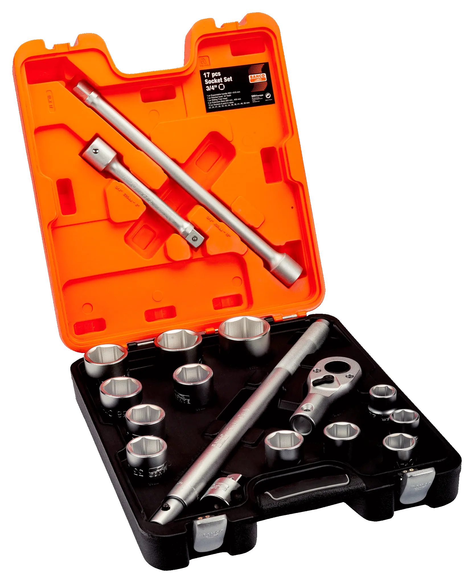 Zestaw narzędzi 3/4'' 17 el. SLX 17 BAHCO